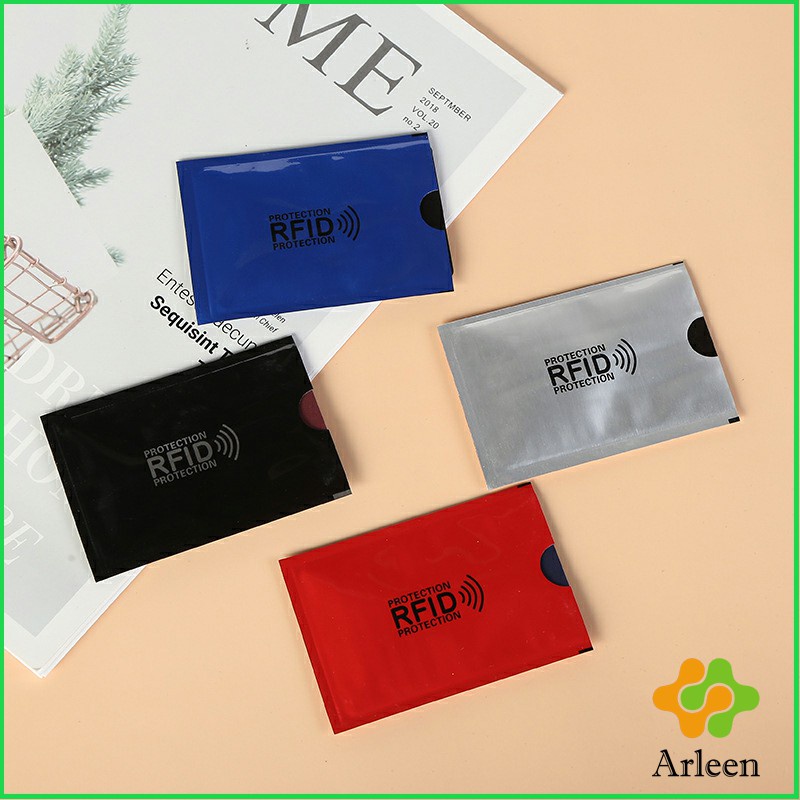 arleen-ซองอลูมิเนียมใส่บัตรเครดิต-กันขโมยข้อมูล-rfid-กันขโมย-ปลอกการ์ดฟอยล์-bank-card-case