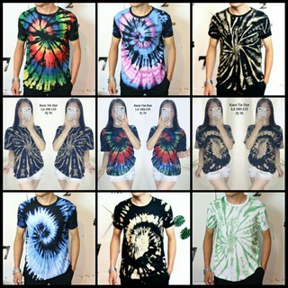 เสื้อยืดพิมพ์ลาย 3D Tye Die สําหรับผู้ใหญ่