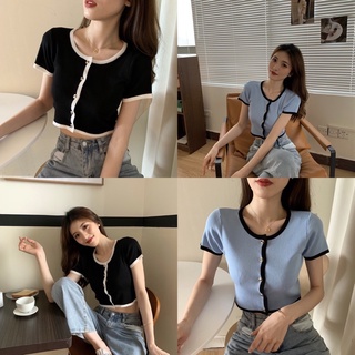 Bonnie Goods|Jenny Crop Topเสื้อครอปไหมพรม