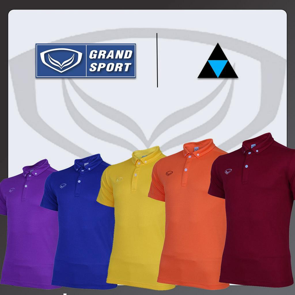 เสื้อโปโลแกรนด์สปอร์ตเสื้อโปโลสีล้วน-รหัสสินค้า-012261-เสื้อโปโล-grand-sport-grandsport-แท้-100