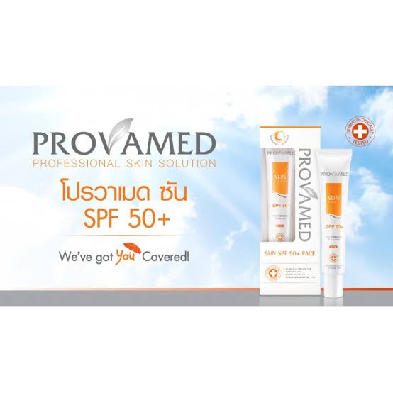 provamed-sun-face-spf-50-face-pa-30ml-1-กล่อง-beige-white-โปรวาเมด-ซัน-เอสพีเอฟ-กันแดด-สีเบจ-และ-สีขาว