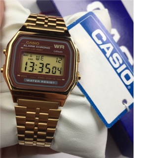 นาฬิกาข้อมือ Casio Standard Digital รุ่น A159WGEA-5  นาฬิกาข้อมือสำหรับชาย-หญิง