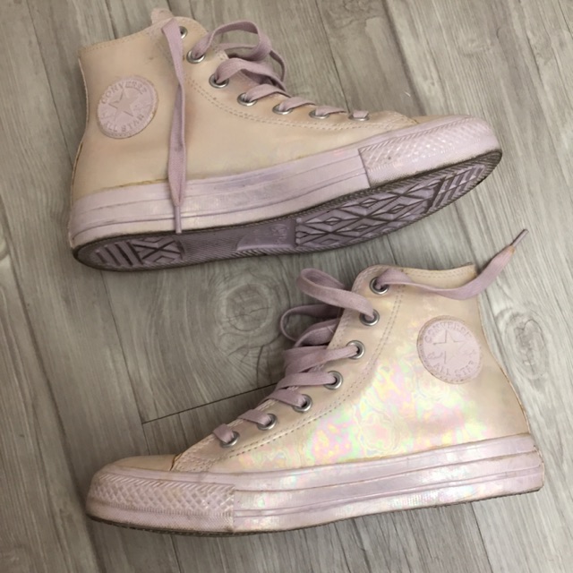 used-รองเท้าconverse-hologram-ชมพูขอแท้100