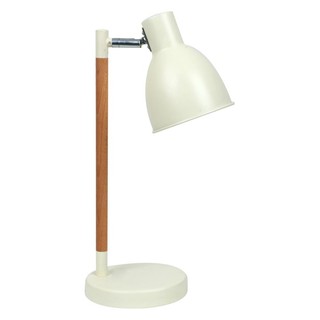 Table lamp TABLE LAMP MODERN HD1707 CARINI METAL WHITE/WOOD The lamp Light bulb โคมไฟตั้งโต๊ะ ไฟตั้งโต๊ะ MODERN HD1707 C