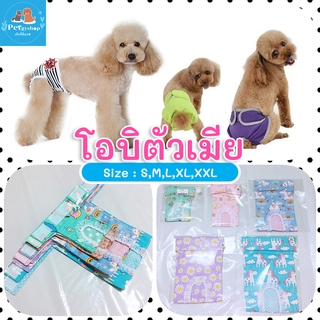 สินค้า โอบิ สำหรับสุนัขตัวเมีย 🐕 (เลือกลายได้จ้า)🎉 เกรดพรีเมี่ยม✨