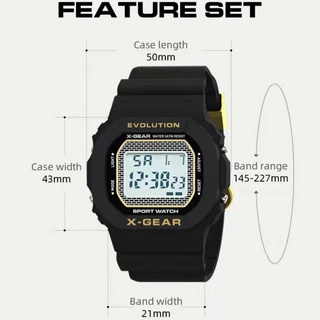 ภาพขนาดย่อของภาพหน้าปกสินค้านาฬิกา X-gear  % พร้อมกล่อง ประกัน 1 ปี มีเก็บเงินปลายทาง. จากร้าน solos_shop1 บน Shopee ภาพที่ 2