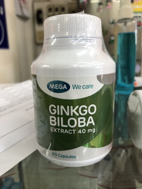 ภาพสินค้าGinkgo Mega we care 40mg 60เม็ด ใบแปะก๊วย จิงโกะ เมก้า บำรุงสมอง จากร้าน megapharmajj บน Shopee ภาพที่ 1