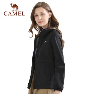 สินค้า Camel เสื้อแจ็กเก็ตวอร์ม ตัวสั้น กันน้ํา กันลม สําหรับผู้หญิง