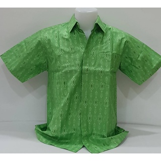 เสื้อเชิ้ตอัดกาว - สีเขียว *มีเฉพาะ ผู้ชาย ไซส์ L