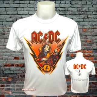 เสื้อวง AC DC วงร็อค ไม่มีตะเข็บข้าง คอฟิต ป้ายUSA เสื้อร็อค เสื้อผ้าผู้ชาย เสื้อทัวร์ วงดนตรีร็อคต่างประเทศ