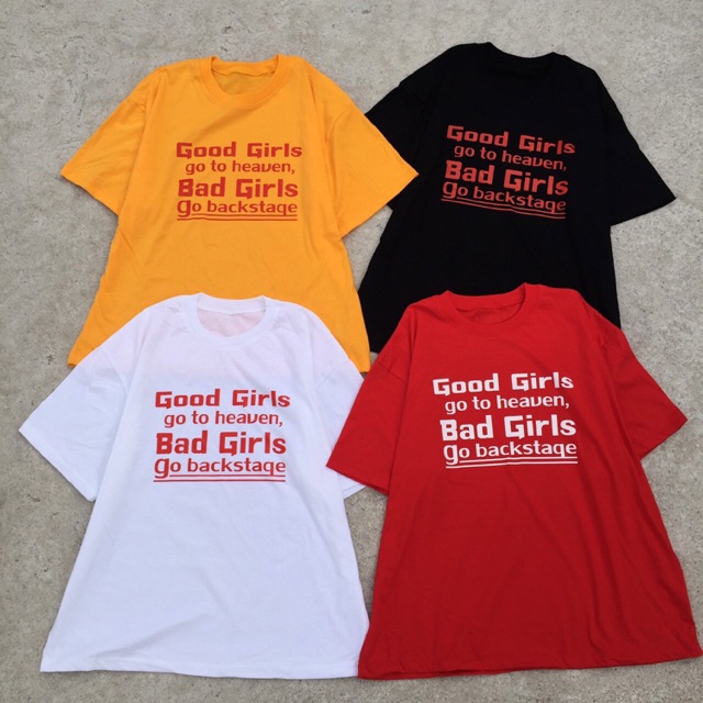 เสื้อยืดสกีลgood-girl-bad-girl-shirt