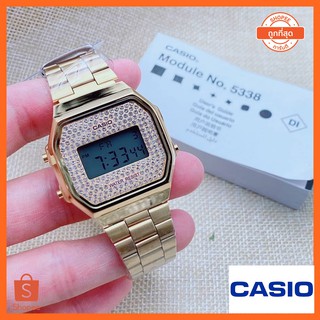 นาฬิกาคาสิโอ Casio ล้อมเพชรงานมิลเลอร์ รุ่นขายดี รับประกันตัวถ่านหนึ่งปี