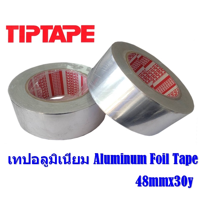 เทปอลูมิเนียมฟอยล์-tiptape-ที่เคลือบด้วยกาว-48mmx30y