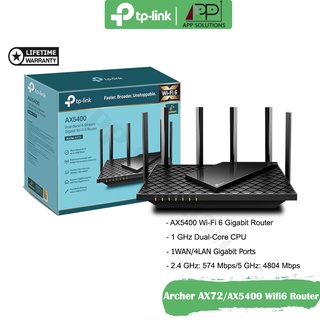 💥SALE💥TP-LINK Wi-Fi 6 Router Dual-Band Gigabit รุ่นArcher AX72/AX5400(ประกันLifetime)