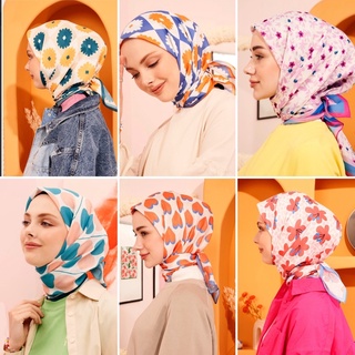 (พร้อมส่ง) Turkish cotton Hijab - ฮิญาบตุรกี 95*95 cm