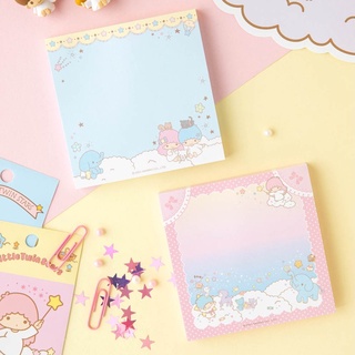 ( พร้อมส่ง ) Sanrio Memo Pad กระดาษโน๊ต Little Twin Star