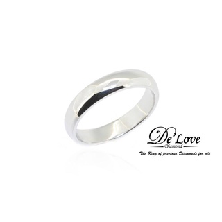 10184 แหวนทองคำขาว ทรงปลอกมีด เก๋ๆ จาก DeLove Diamond โดยตรง