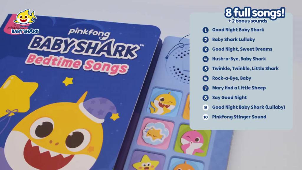 baby-shark-bedtime-songs-sound-book-pinkfong-baby-shark-หนังสือพร้อมปุ่มกดฟังเสียง-10ปุ่ม-หนังสือเพลงภาษาอังกฤษ