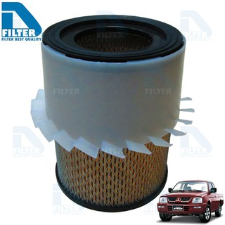 กรองอากาศ Mitsubishi มิตซูบิชิ Strada สตาด้า,Strada Grandis (เครื่อง 2.5,2.8) By D Filter (ไส้กรองอากาศ) (DA102)