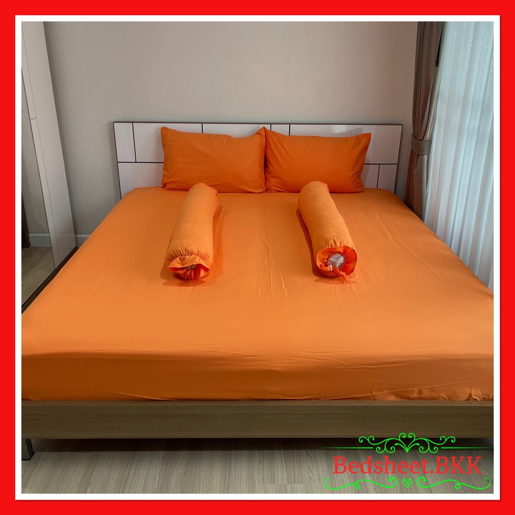 bedsheet-bkk-ผ้าปูที่นอน-สีพื้น-มี3-5ฟุต-5ฟุต-6ฟุต-เนื้อผ้านิ่ม-สบายๆ-ไม่ร้อน-สีไม่ตก-รหัส1661