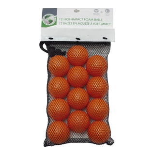 JEF High Impact Foam Practice Balls - 12 orange ลูกกอล์ฟโฟม รุ่น JR1318 (12/pack)