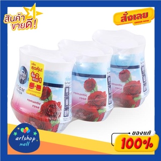 แอมบิเพอร์ เจลหอมปรับอากาศ  กลิ่นโรแมนติกโรส 180 กรัม (2 แถม 1)Ambi Pur air freshener gel Romantic Rose scent 180 g. (2