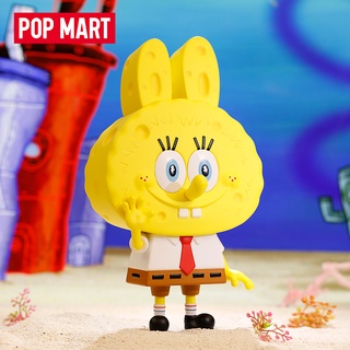[Ashali] ฟิกเกอร์ POPMART POPMART LABUBU SpongeBU SquarePants ขนาดใหญ่ ของเล่น ของขวัญ สําหรับตกแต่งบ้าน