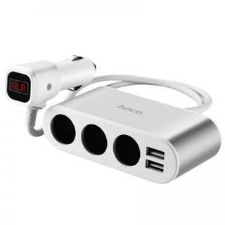 HOCO Z13 3-in-1 car charger durable aluminum alloy shell HOCO