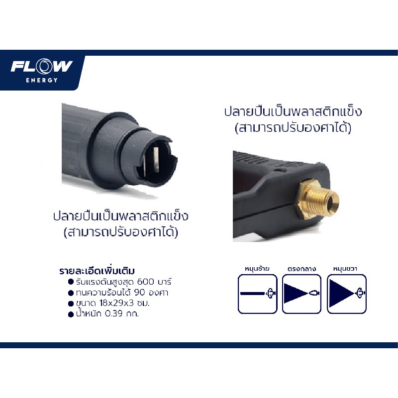 ปืนฉีดน้ำแรงดันสูง-flow-รุ่น-g2-ปืนยาว-มีไกปืน-ปืนฉีดน้ำแรงดันสูง-แบบพกพา-มีหัวต่อ-ใช้ต่อกับเครื่องฉีดน้ำแรงดันสูง