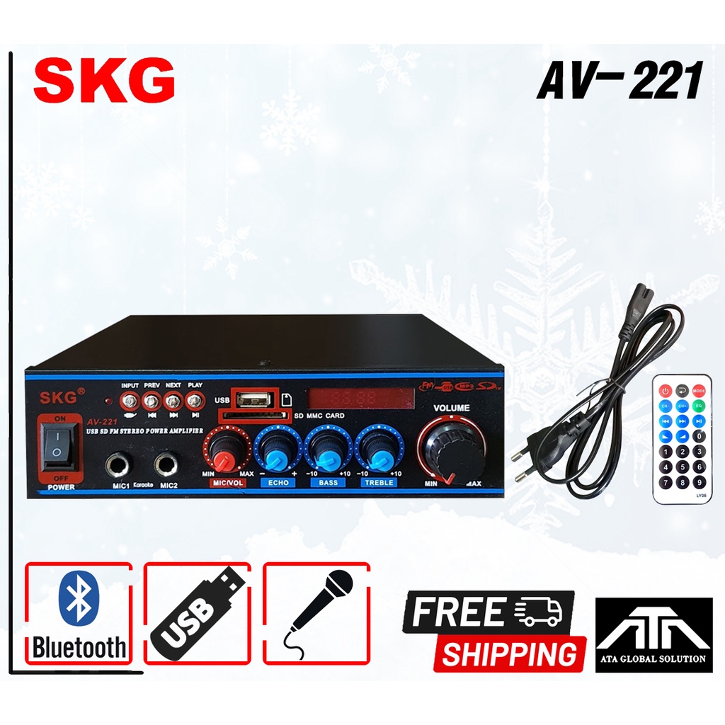 ขยาย-skg-av-221-224-ขยายติดรถยนต์-รถแห่-ประกาศ-กระจายเสียง-แอมป์