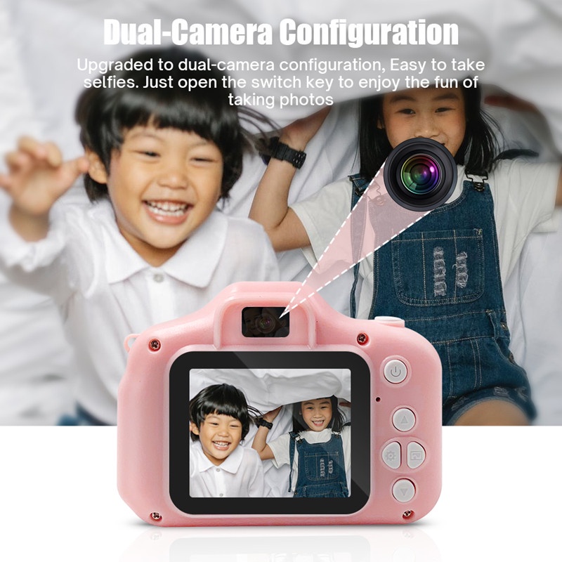 ภาพสินค้าNew กล้องถ่ายรูปสำหรับเด็ก ถ่ายรูป ถ่ายวีดีโอ ได้จริง กล้องถ่ายรูปเด็กตัวใหม่ กล้องดิจิตอล ขนาดเล็ก ของเล่นเด็ก จากร้าน taishan_ บน Shopee ภาพที่ 5