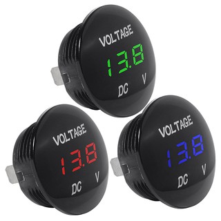 Universal Digital Monitor Voltmeter Waterproof Voltage Meter LED blue 12V-24V