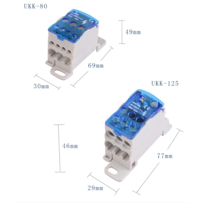 UKK Single Stage junction box UKK อุปกรณ์เชื่อมต่อสายไฟ Terminal Block ...