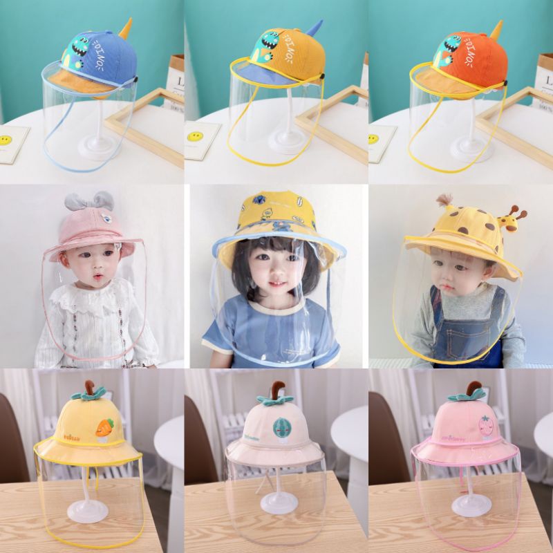 รูปภาพสินค้าแรกของBabybug พร้อมส่ง ​ หมวกทารก เฟสชิล เฟสชิวเด็ก face shield หมวกเด็กแรกเกิด หมวกเด็ก หมวกเด็กอ่อน​ หมวกกันละออง หมวกทารก