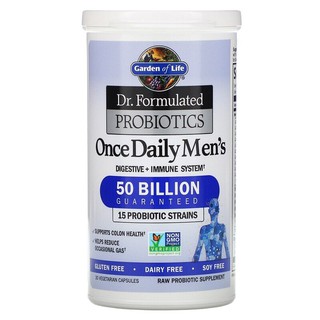 ✅PreOrder🇺🇸Garden of Life, Dr. Formulated Probiotics, Once Daily Mens, 50 Billion, 30 Vegetarian Capsules