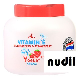 AR Vitamin E Moisturizing & Strawberry Yogurt Cream 200 ml.โลชั่นบำรุงผิวArสตอเบอรี่โยเกิร์ต