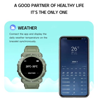 ภาพสินค้าพร้อมส่งจากไทย นาฬิกา สมาร์ทวอทช์ Fd68 หน้าปัดกลม นาฬิกาข้อมือ Smart Watch เชื่อมต่อบลูทูธ วัดอัตราการเต้นหัวใจ มีประกัน จากร้าน helloshopword บน Shopee ภาพที่ 4
