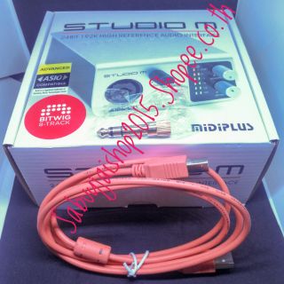 Sound Card​ Interface Midiplus Studio M
ฟรี​ usb​ cable​ TRS Adaptor 
ซาวด์​การ์ดอินเตอร์​เฟส​ มีดีพลัส สตูดีโอ​ เอ็ม​