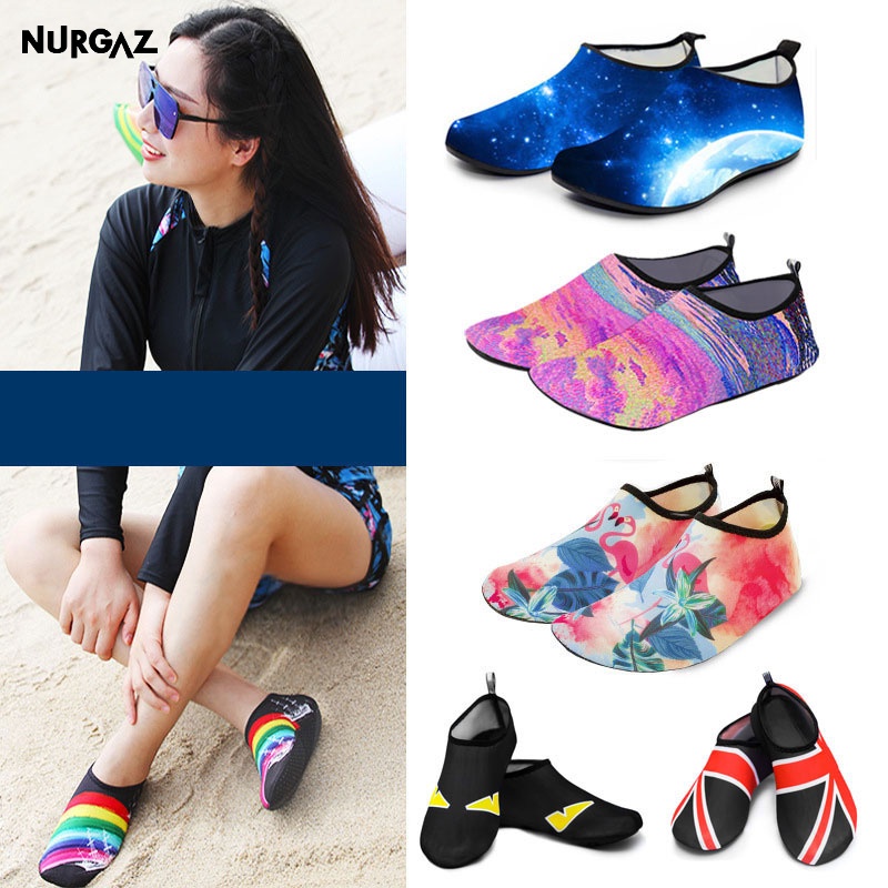 nurgaz-ถุงเท้าชายหาดรองเท้าน้ำ-barefoot-ถุงเท้าโยคะ-quick-dry-surf-swim-รองเท้าสำหรับผู้หญิง-men
