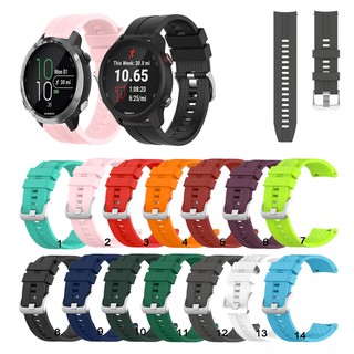 วงนาฬิกาสายซิลิโคน 20 มม. สำหรับผู้เบิกทาง Garmin 645 245 55 158 เพลง for Garmin Vivoactive 3  /Venu /Venu Sq 2