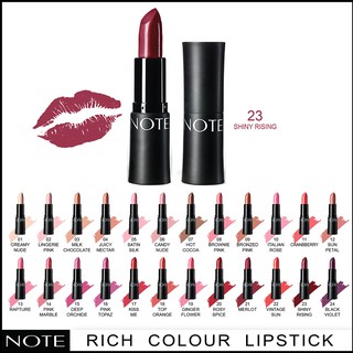 NOTE COSMETICS ULTRA RICH COLOR LIPSTICK 23 SHINY RISING