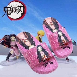 ภาพหน้าปกสินค้ารองเท้าแตะเด็ก เนซึโกะ (พื้นลาย) Nesuko Demon Slayer ดาบพิมาตอสูร สีชมพูเข้มและสีม่วง ที่เกี่ยวข้อง
