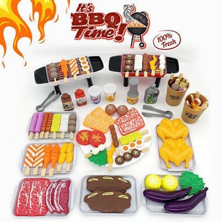 ชุดของเล่นปิ้งย่าง บาบีคิว BBQ Time พร้อมอุปกรณ์ต่างๆรวม 80ชิ้น