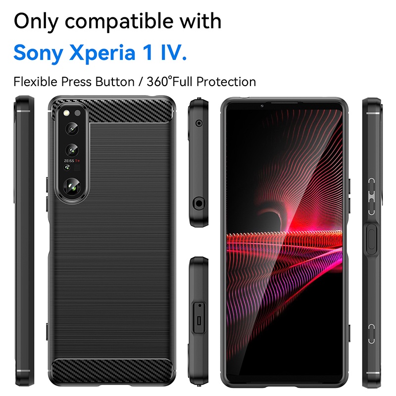 เคส-tpu-คาร์บอนไฟเบอร์-กันกระแทก-สําหรับ-sony-xperia-1-iv-10-iv