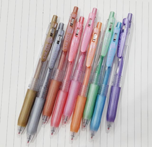 ปากกา-sarasa-clip-metallic-color-set-9สี