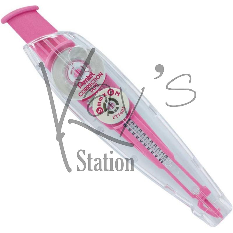 เทปลบคำผิด Pentel 5 มม x 6 เมตร Pentel Retractable Correction Tape 
