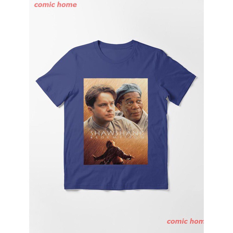 เสื้อยืดผ้าฝ้ายพิมพ์ลาย-ใหม่กรอบเสื้อยืดชอว์แชงค์ไถ่ถอนที่จําเป็น-2