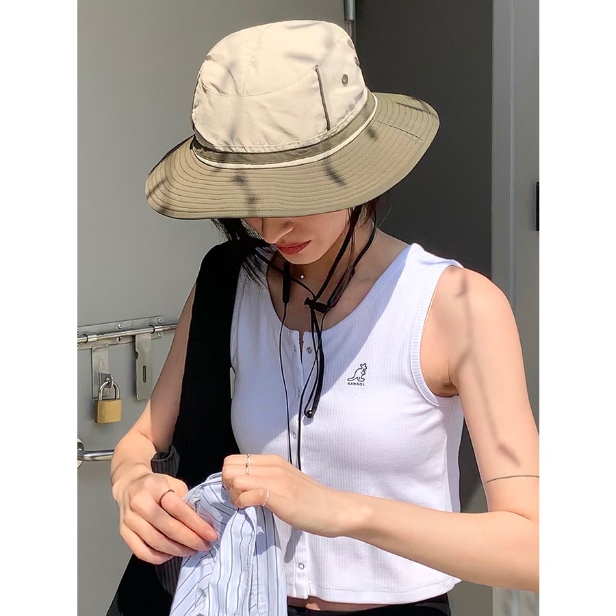 หมวกบักเก็ตกันแดด-แบบผูกเชือก-ขนาดใหญ่-สไตล์คาวบอยตะวันตก-แฟชั่นฤดูร้อน-สําหรับผู้ชาย-และผู้หญิง-เหมาะกับการตกปลา-ตั้งแคมป์กลางแจ้ง