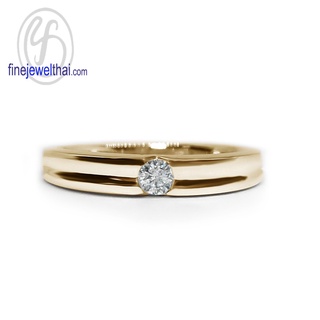 Finejewelthai-แหวนเพชร-แหวนเงิน-เพชรสังเคราะห์-เงินแท้925-Diamond-CZ-Silver-Ring-R1207cz-g/ pg