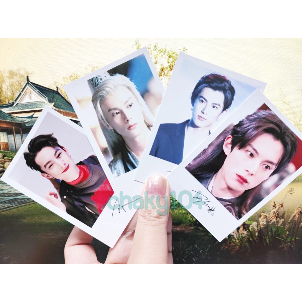 พร้อมส่ง-โพลารอยด์พร้อมลายเซ็นต์-หวังเฮ่อตี้-ดีแลน-หวัง-dylan-wang-4-ใบ-มีเก็บเงินปลายทาง